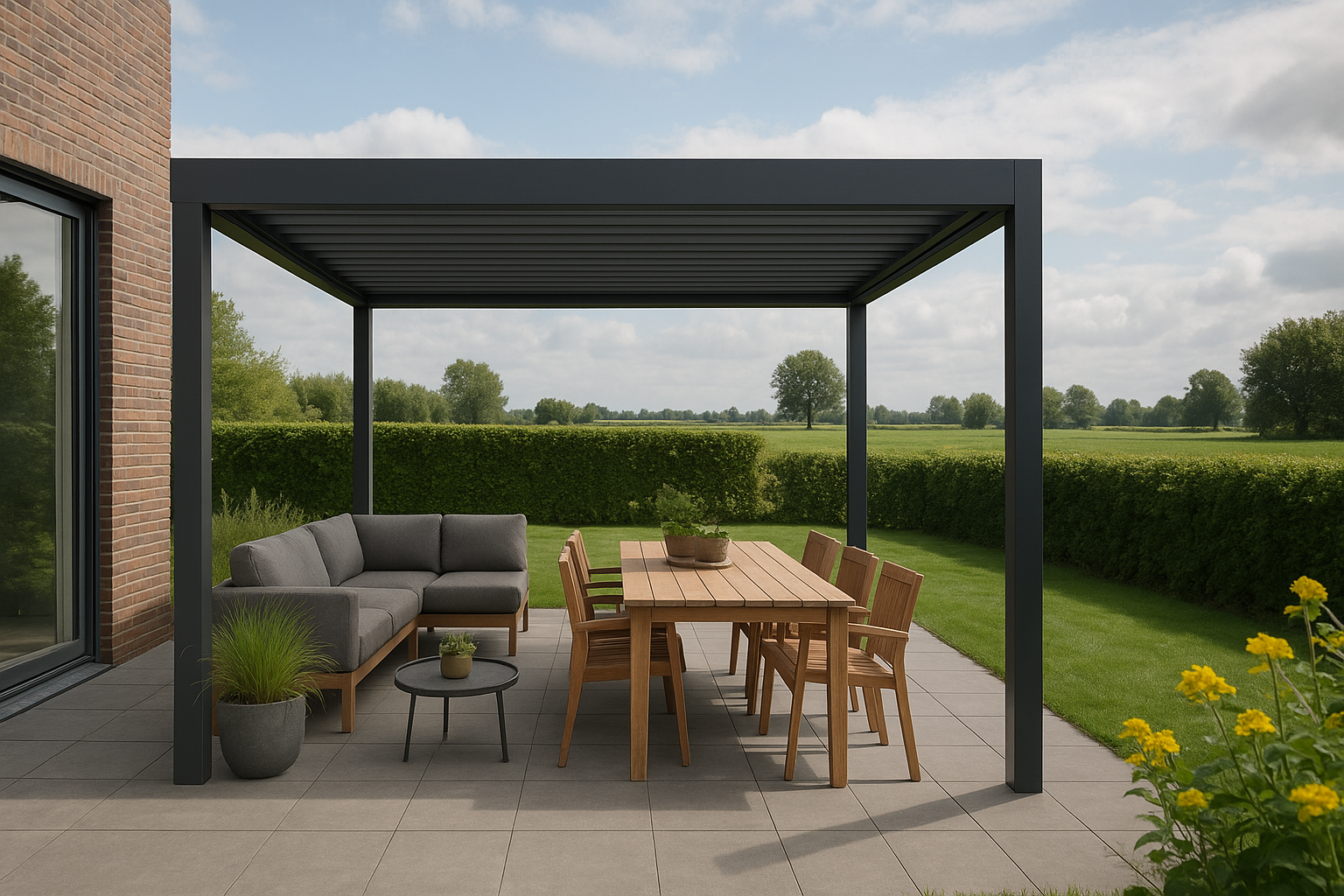 Foto bij Het hele jaar buiten zitten dankzij een praktische terrasoverkapping